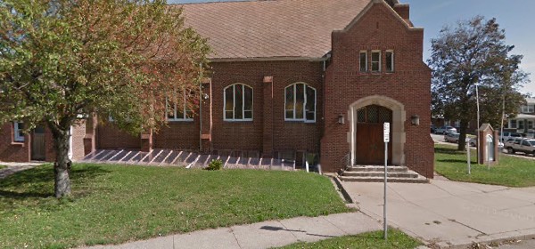 Exterior of church housing afro-academy of dramatic arts